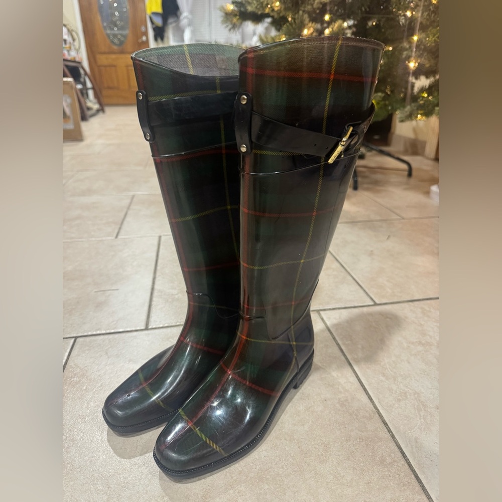 Ralph Lauren Plaid Rain Boots
